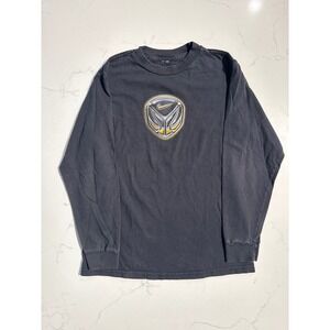 Nike Kids Long Sleeve Basketball Graphic T Shirt Black Yellow